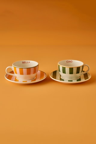 2 tazas de té de porcelana - 270 ml