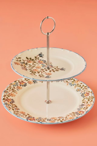 Expositor vintage de porcelana para galletas -