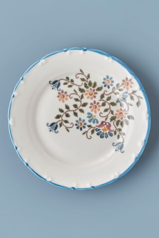 4 platos de postre de porcelana - 20 cm