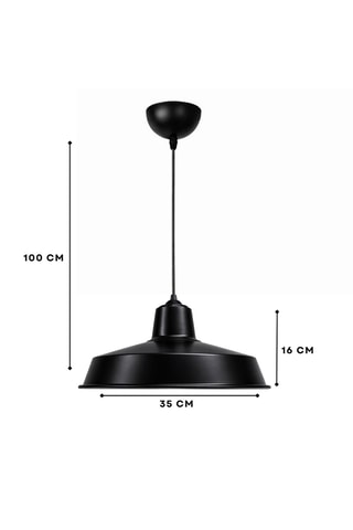 Lámpara de techo - Negro - 40 W