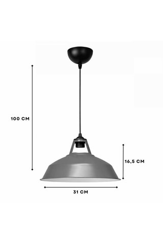 Lámpara de techo - Gris - 40 W