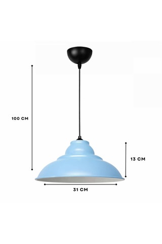 Lámpara de techo - Azul claro - 40 W
