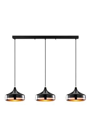 Candeeiro suspenso Yildo - Preto - 3 x 40 W