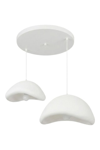 Candeeiro suspenso - Branco - 2 x 40 W