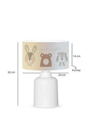 Lámpara de sobremesa - Blanco - 40 W