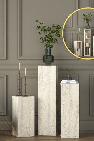 Table d'appoint - 20 x 80 x 18, 20 x 60 x 18 et 20 x 45 x 18 cm