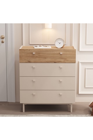 Commode 4 tiroirs - 80 x 93 x 42 cm