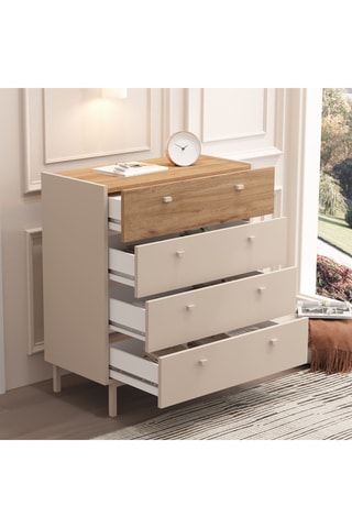 Commode 4 tiroirs - 80 x 93 x 42 cm