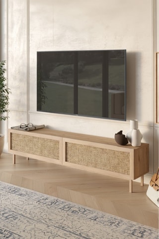 Meuble TV 2 abattants - 180 x 43 x 32 cm