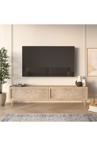 Meuble TV 2 abattants - 180 x 43 x 32 cm