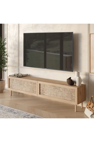 Meuble TV 2 abattants - 180 x 43 x 32 cm