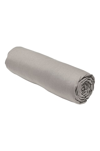 Drap-housse en coton 57 fils/cm² Essential - Dune - Bonnet 23 cm