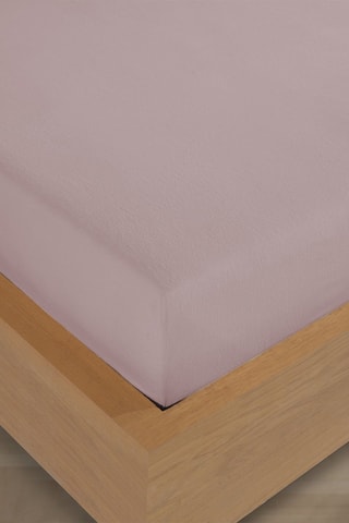 Drap-housse en flanelle de coton 160 gr/m² - Rose