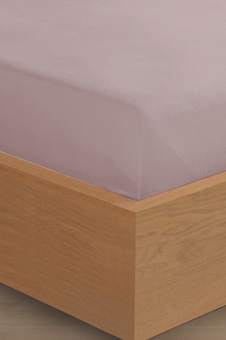 Drap-housse en flanelle de coton 160 gr/m² - Rose
