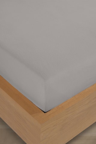 Drap-housse en flanelle de coton 160 gr/m² - Gris