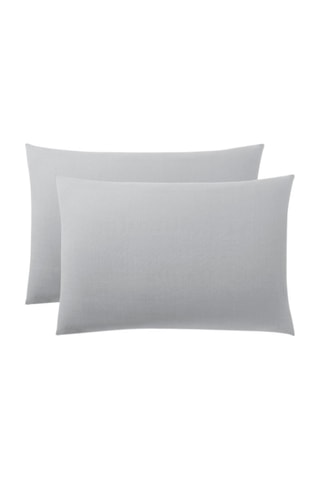 Taie d'oreiller en coton 57 fils/cm² - Gris clair