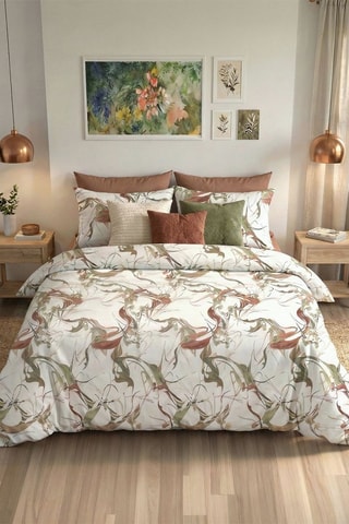 Parure de couette en coton 57 fils/cm² - Beige