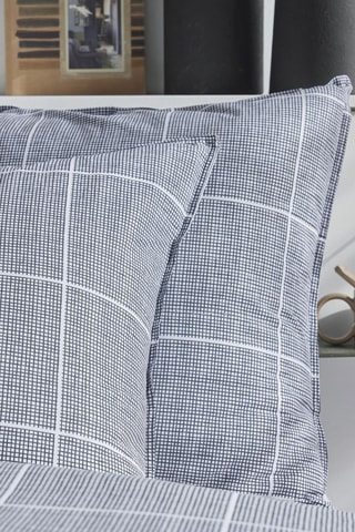 Parure de couette en coton 57 fils/cm² - Gris foncé