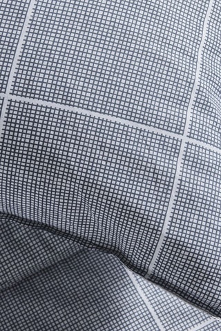 Parure de couette en coton 57 fils/cm² - Gris foncé
