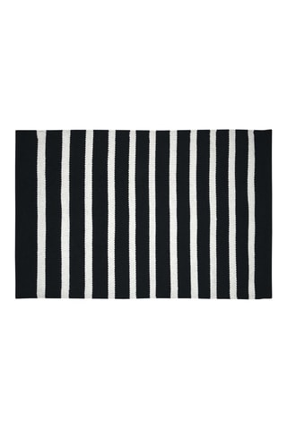 Tapis en fibres de bambou Calvi - Noir