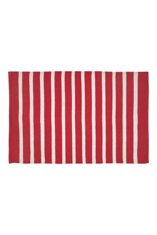Tapis en fibres de bambou Calvi - Rouge