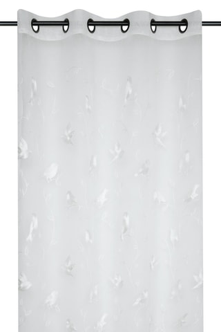 Voile en fibres de bambou Scarlett - Blanc - 140 x 260 cm