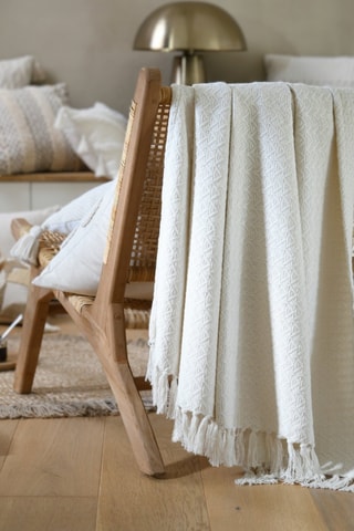 Plaid Balma - Blanc 