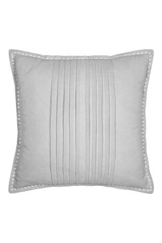 Coussin en fibres de bambou Josephine - Gris clair - 50 x 50 cm