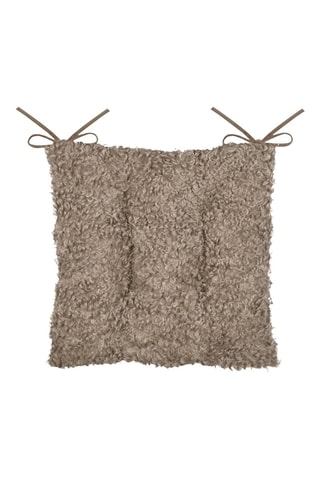Coussin de chaise Cosylife - Taupe - 38 x 38 cm