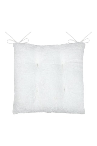 Coussin de chaise Cosylife - Écru - 38 x 38 cm