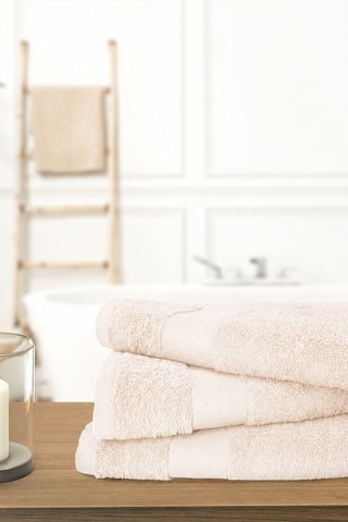3 serviettes de toilette - Ecru - 50 x 90 cm