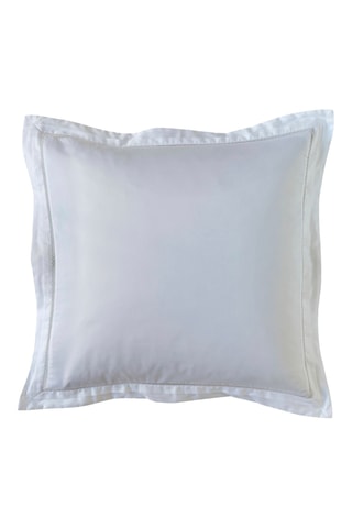 Taie d'oreiller en satin de coton 120 fils/cm² Dolly - Blanc