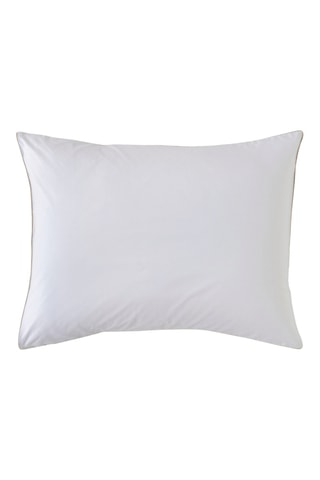 Taie d'oreiller en percale de coton 80 fils/cm² - Blanc
