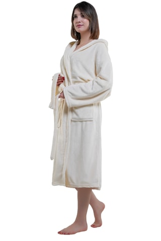 Peignoir à capuche - Beige