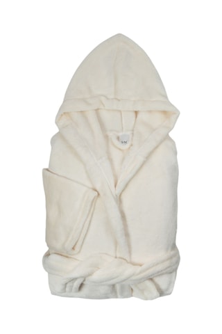 Peignoir à capuche - Beige