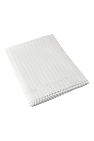 Drap plat en satin de coton 80 fils/cm² - Blanc