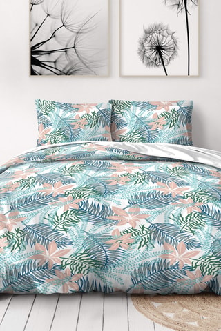 Parure de couette en coton 57 fils/cm² Amazonie - Rose