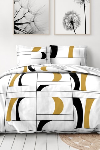 Parure de couette en coton 57 fils/cm² Attoll  - Noir