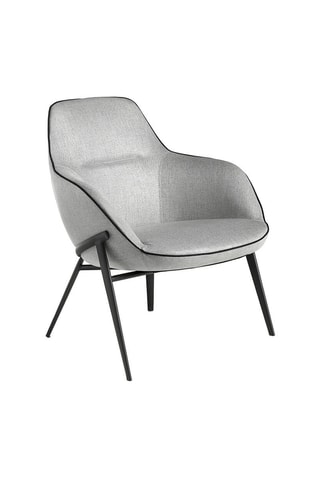 Fauteuil -  Gris et noir - Tissu