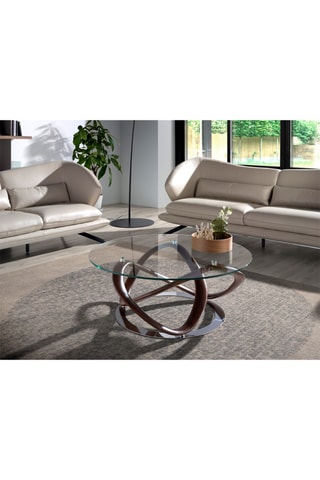Table basse en verre - 100 x 100 x 39 cm