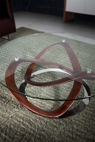 Table basse en verre - 100 x 100 x 39 cm