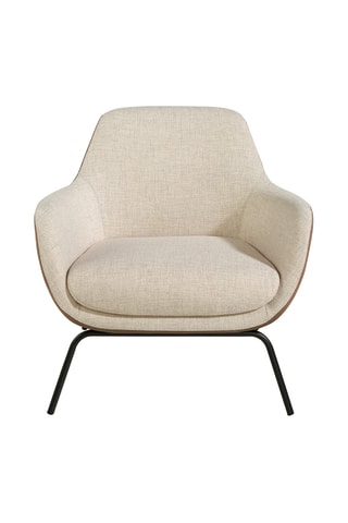 Fauteuil - Crème et marron