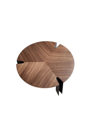 Table basse en noyer - 90 x 36 x 90 cm