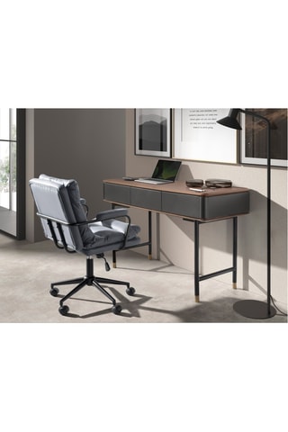 Chaise de bureau pivotante à roulettes - 59 x 90 x 52 cm