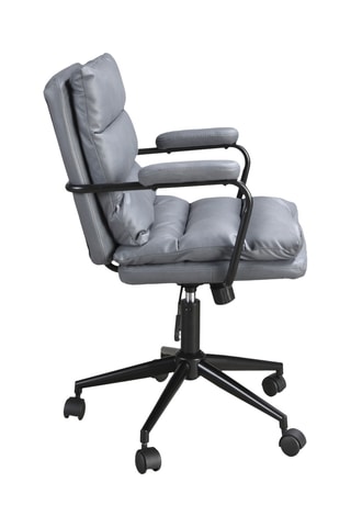 Chaise de bureau pivotante à roulettes - 59 x 90 x 52 cm