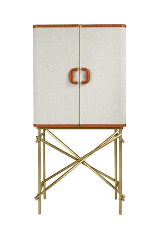 Buffet 2 portes en bois plaqué noyer - 82 x 169 x 53 cm