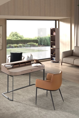 Bureau 4 tiroirs en bois - 120 x 86 x 60 cm