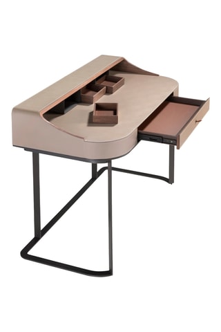 Bureau 4 tiroirs en bois - 120 x 86 x 60 cm