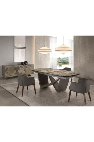 Fauteuil - Gris et marron