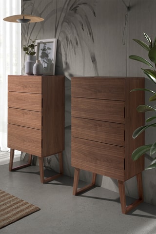 Chiffonnier 4 tiroirs - 59 x 45 x 120 cm